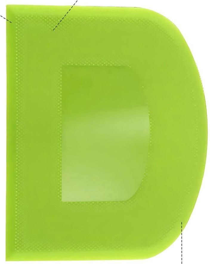 SURDOCA Dough Scraper Bench Scraper - 3P 4.7x3.7" Plastic Flexible Bowl Scraper, Sharp Edge & Angles Cake Scraper. Non-Slip Bakeware Decorating Tools Sculpting & Modeling Tools - Green+White+Green