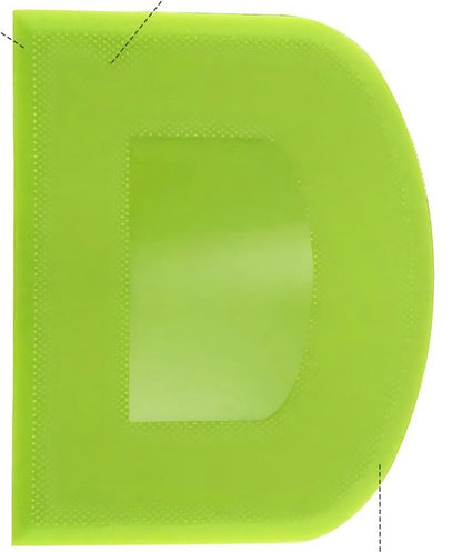 SURDOCA Dough Scraper Bench Scraper - 3P 4.7x3.7" Plastic Flexible Bowl Scraper, Sharp Edge & Angles Cake Scraper. Non-Slip Bakeware Decorating Tools Sculpting & Modeling Tools - Green+White+Green